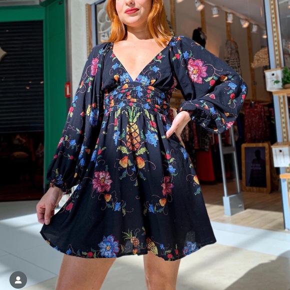 FARM Rio Fruits Short Dress Size S - Picture 5 of 12